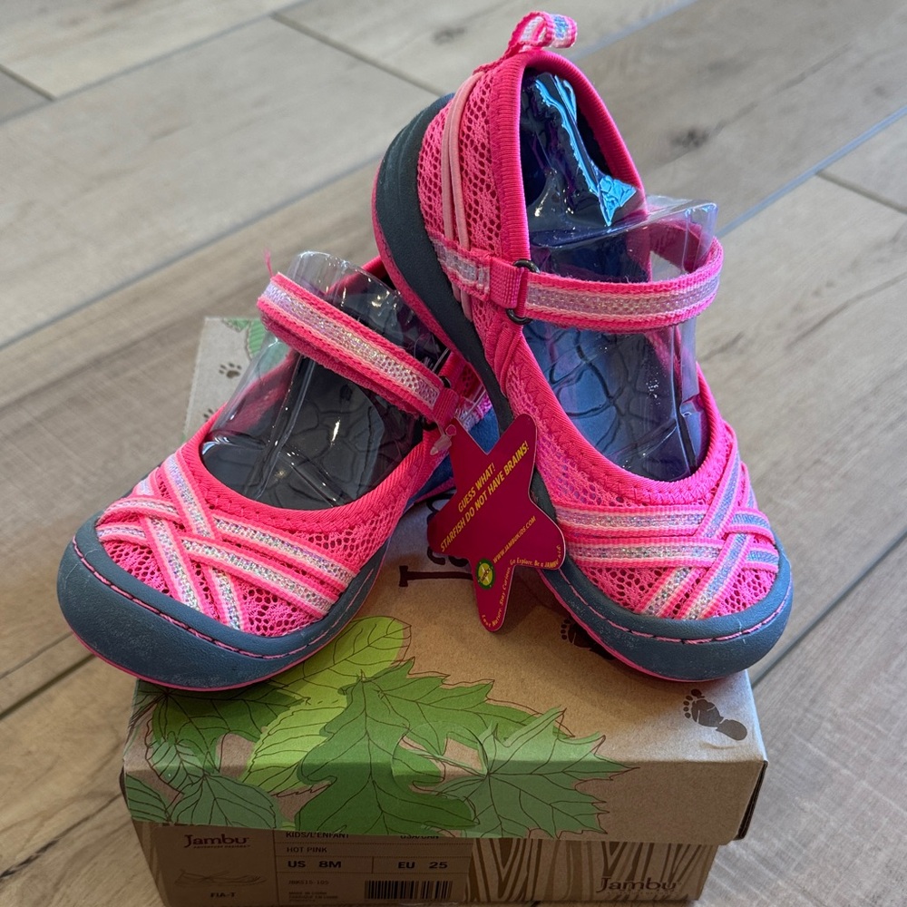 Jambu Fia-T Hot Pink Sneaker 8M EU 25 Kids NIB